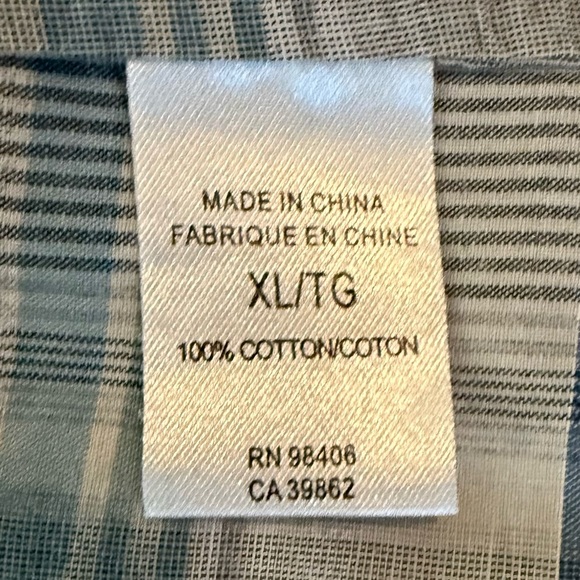 Theory Men’s XL Plaid Button-Down Shirt 100% Cotton Gray Blue – Style Zack PS - Picture 4 of 10